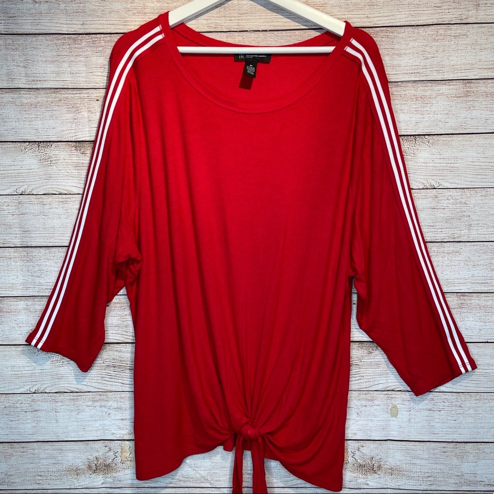 New! Flowy and sporty Red Inc Concepts top - 3X
